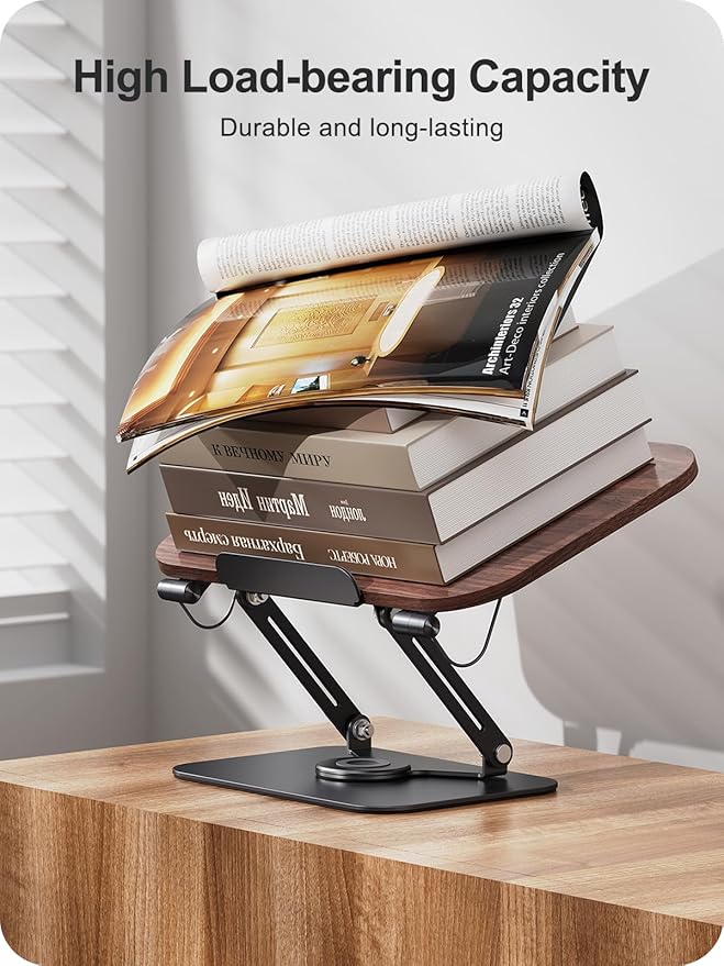 MOKURU Book Stand for Reading, 360° Adjustable Book Holder, Foldable Book Holder Stand, Cookbook Stand, Textbook Stand, Bible Stand, Music Scores Stand, Laptop Stand, Tablet Stand