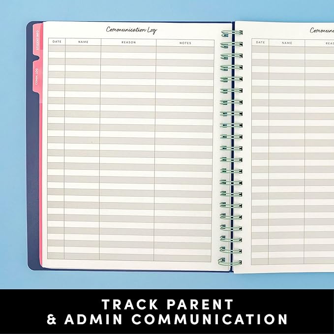 PAPERAGE Teacher Planner, Weekly & Monthly Academic Planner & Calendar, 12-Months, July 2026 - June 2027, (9.5" x 11"), Teacher Lesson Planning Book with Tabs, Stickers & Inner Pocket, Black