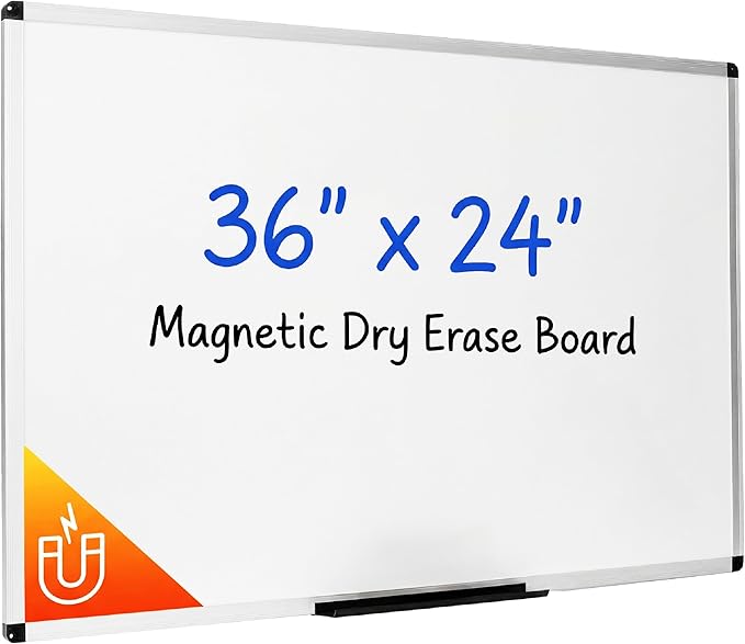 Mr. Pen- Magnetic Dry Erase Board, 24x36 Inches, White Board Dry Erase, Large White Board, Big White Board, Large Whiteboard for Wall