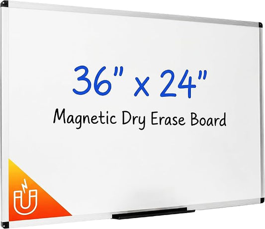 Mr. Pen- Magnetic Dry Erase Board, 24x36 Inches, White Board Dry Erase, Large White Board, Big White Board, Large Whiteboard for Wall