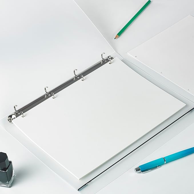A4 Blank Loose Leaf Refill Paper 290x210mm - 135 Sheets 100GSM Notepaper - 4-Hole Punch for A4 4-Ring Binders - Thick, Premium Quality for Note Taking, Journaling & Office Use