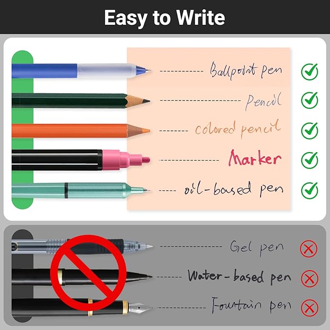 EUSOAR Clear Sticky Notes, 300 Sheets 3x3 Inch Transparent Markers Sticky Note Pads Morandi 6 Colors, See-Through Adhesive Note Memo Reminder Tabs Bible Page Flags Stickers for Book Annotation