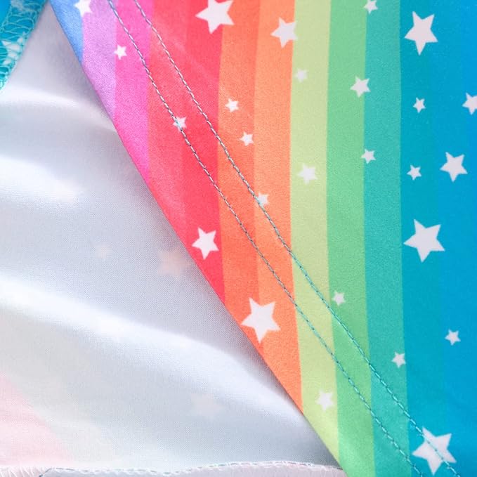 Popshion Girls Dresses Flutter Sleeve Swing Sundress Toddler Summer Clothes Kid Birthday Party Sleeveless Dress 1-8 Years Old