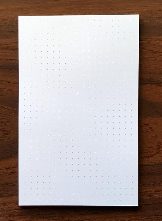 Dot Grid Pad, 1/4” Spacing, Quantity 1, 50 Sheets, 5” x 8”.