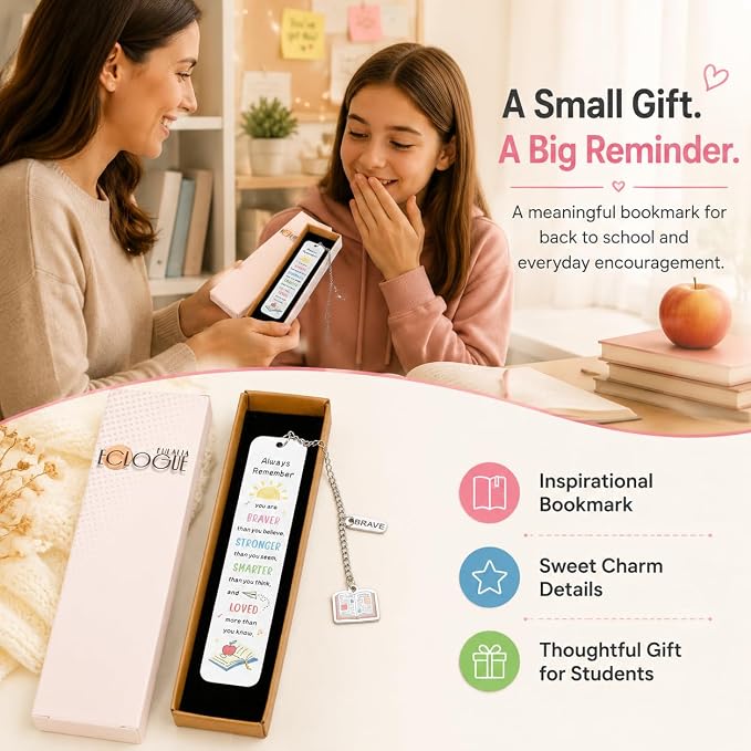Back to School Supplies for Teen Girls Boys, Bookmarks for Kids, 5th 6th Grade Back to Middle School Gifts for Students First Day of Schools Book Marks for Reading Kids Dorm Room Essentials