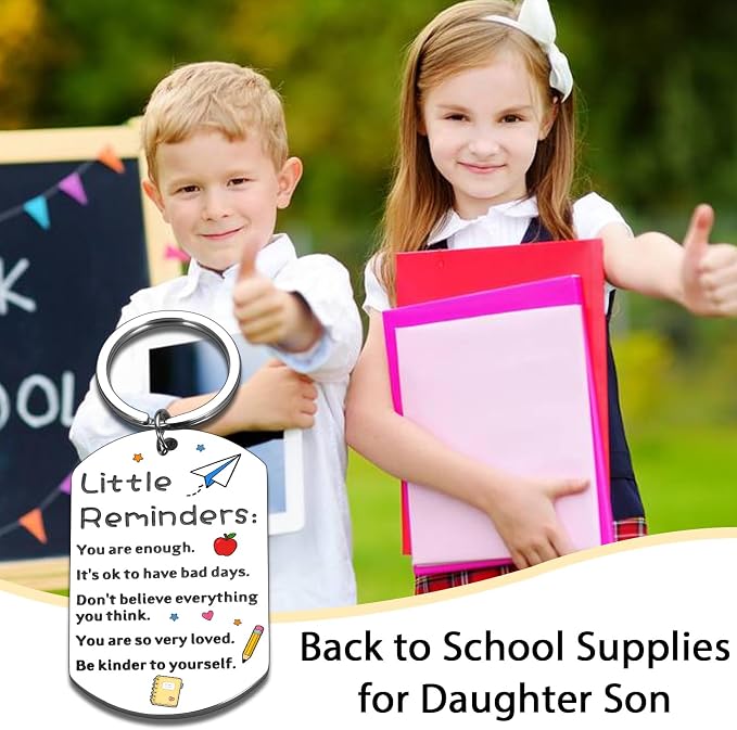 School Supplies for Kids Back to School Supplies for Teen Girls Boys First Day of Schools Gifts for Daughter Son College Dorm Room Essentials for Guys off to College Keychain for Him Her Christmas