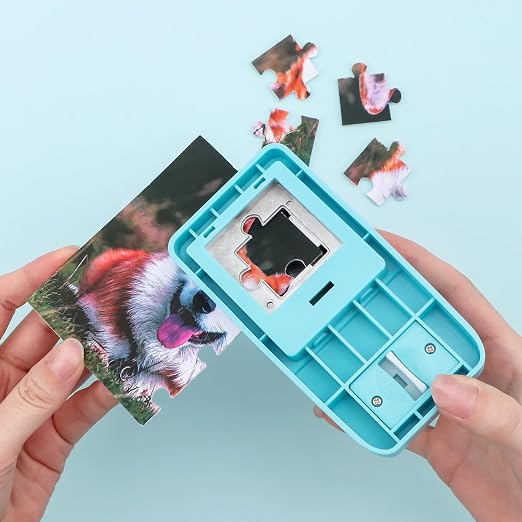 Puzzle Punch, 1 x 1 inch Mini Puzzle Maker, Portable Puzzles Pieces Puching Machine, DIY Jigsaw Puzzles Piece Cutter for Personalized JigsawPuzzle Custom PhotoPuzzle CustomizedPuzzle Making Tool