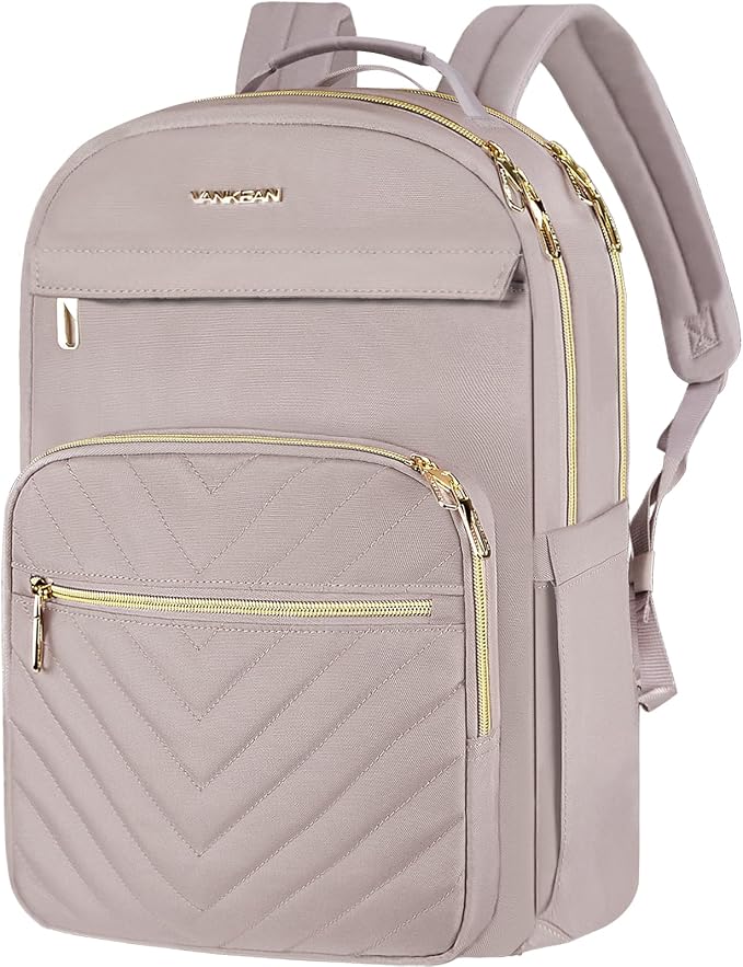 VANKEAN 17.3Inch Laptop Backpack for Women Large Capacity | Waterproof Backpacks Stylish Travel Bags Casual Daypacks for College, Business