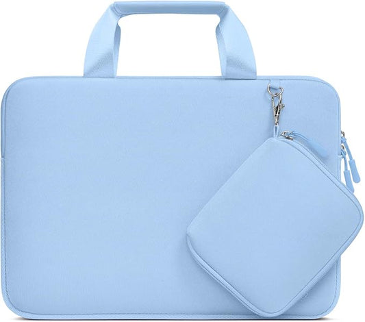 MOSISO Laptop Case 13 inch, Laptop Sleeve Bag Compatible with MacBook Neo 13 / Air M5 M4 M3 M2 M1 2026-2018 / Pro M2 M1, Neoprene Carrying Computer Bag with Handle&Detachable Small Case, Air Blue