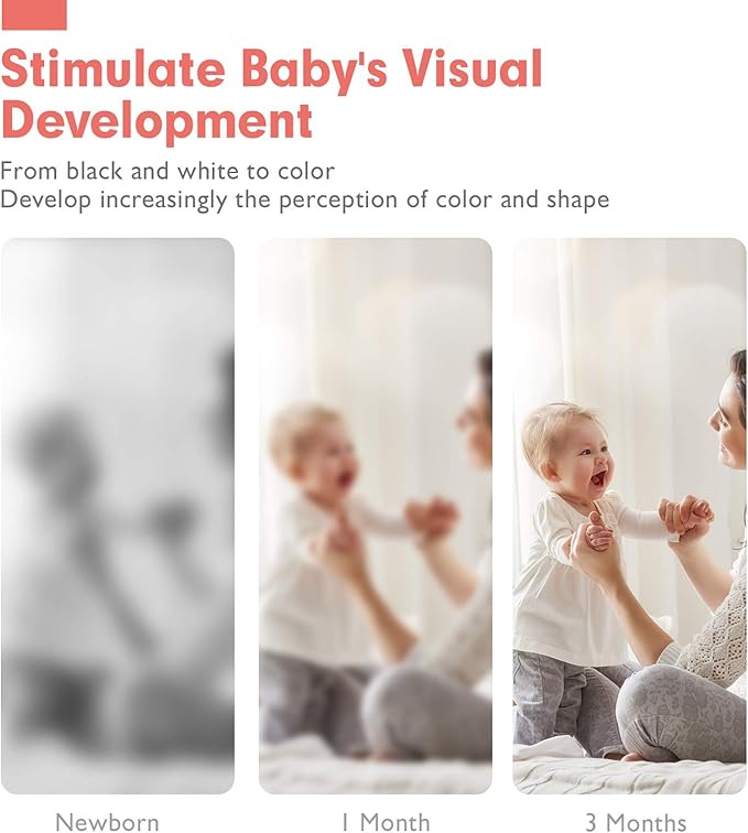 hahaland Contrast Flash Cards for Infants 0-36 Months, Newborn Sensory Visual Stimulation Tummy Time Baby Gift, Educational Brain Development Toys, Black and White Activity Cards 80 Cards