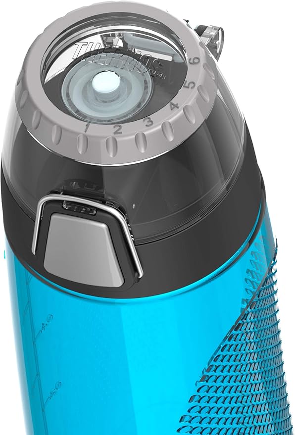 Thermos Intak 24-Ounce Tritan Hydration Bottle with Meter (Teal), One Size,