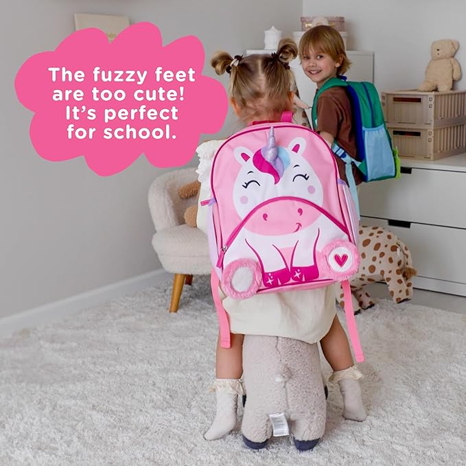 Move2Play, Unicorn Kids Backpack | Kid Size | Back to School | Elementary, Kindergarten Book Bag | Designed for Boys & Girls Ages 4+ Year Olds | Travel Ready