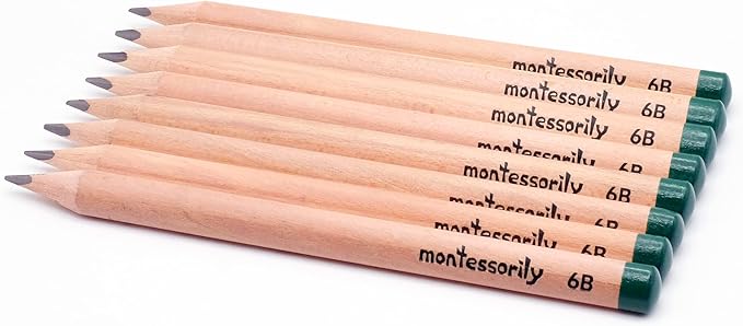 Jumbo Thick Triangular Pencils for Preschooler, Kids, 3-6 yr old - My First Learning Pencil 6B