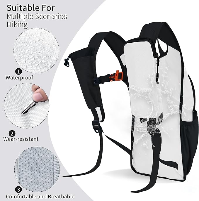 Small Hiking Backpack Packable Lightweight for Women Men | 10L/15L, Hiking Daypack, Foldable, Water Resistan, Ultralight, with Phone Pocket, Travel, Outdoor, Walking