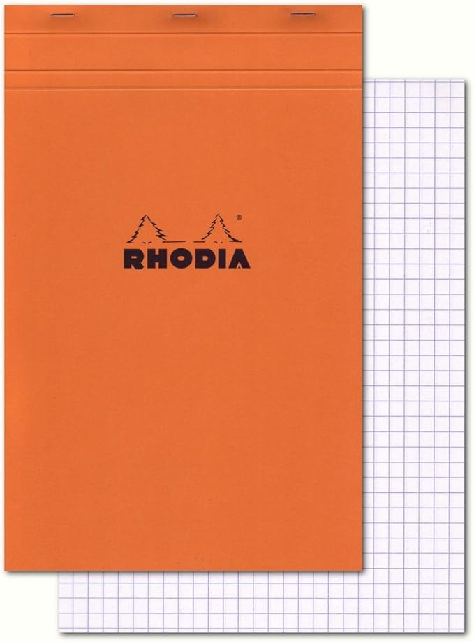 Rhodia Notepad, No19 A4+, Squared - Orange
