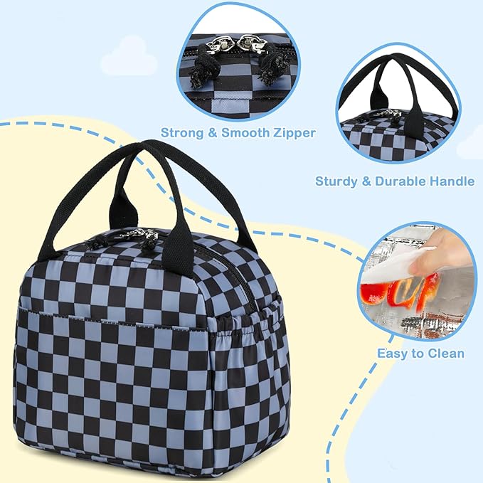 CAMTOP Boys Lunch Box Kids Insulated Lunch Bag Kids Cute Lunchbox for Boys Loncheras Para Niños