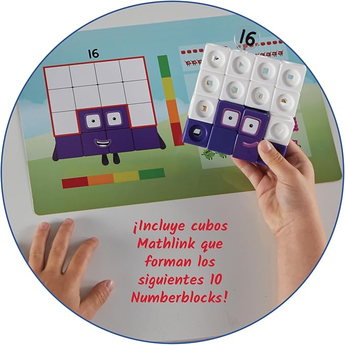 hand2mind MathLink Cubes Numberblocks 11-20 Activity Set, 30 Preschool Learning Activities, Counting Blocks, Linking Cubes, Educational Toys for Kids, Number Games, Math Manipulatives Kindergarten