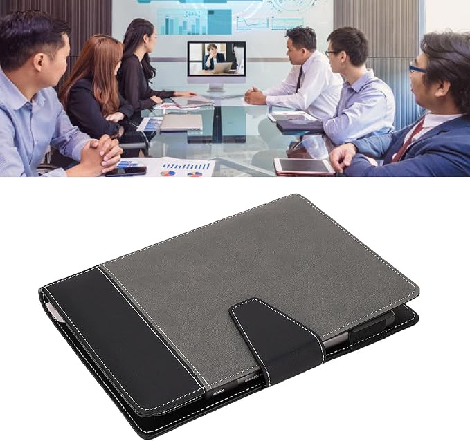 Digital Smart Pen Erasable Notebook Set Reusable Writing Pad for Business Meetings, PU Material