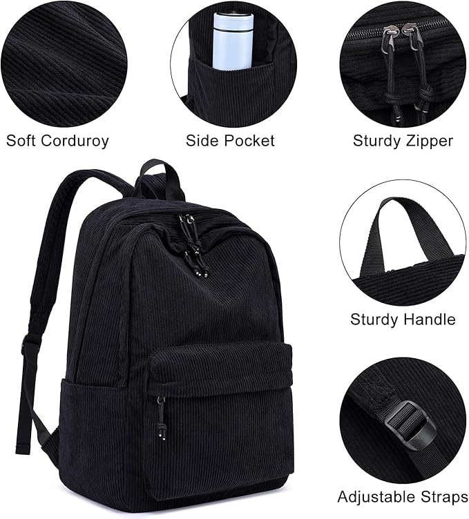 ZUBOND Backpack for School Girls and Boys, Lightweight School Bookbag for Teens, College Students Women & Men, Cute Large Laptop Backpack Fits 17.3 Inch Notebook