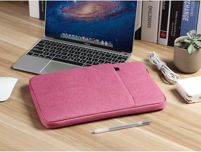 NIDOO 13-14 inch Laptop Sleeve Case Protective Computer Cover for 14" MacBook Pro M2 M1 / 14.4" Surface Laptop Studio / 13.5" Surface Book 3 / ThinkPad X1 Carbon / P14s T14 E14 / HP, Red