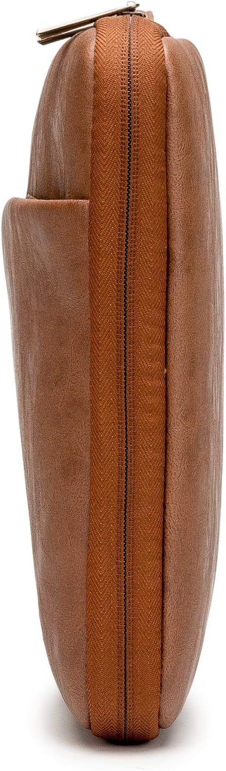 Kinmac 360 Degree Protective Laptop Sleeve Case Bag with Handle for MacBook Air 15 inch and 15 inch-15.6 inch HP Lenovo Dell ASUS Acer Laptop (Coffee PU)