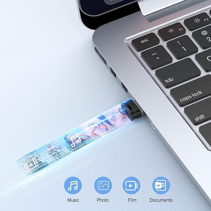 K&ZZ Flash Drive 16GB USB 2.0 Memory Stick Low Profile Thumb Drive 5 Pack Mini Flash Drives with Lanyard Jump Drive Zip Drive