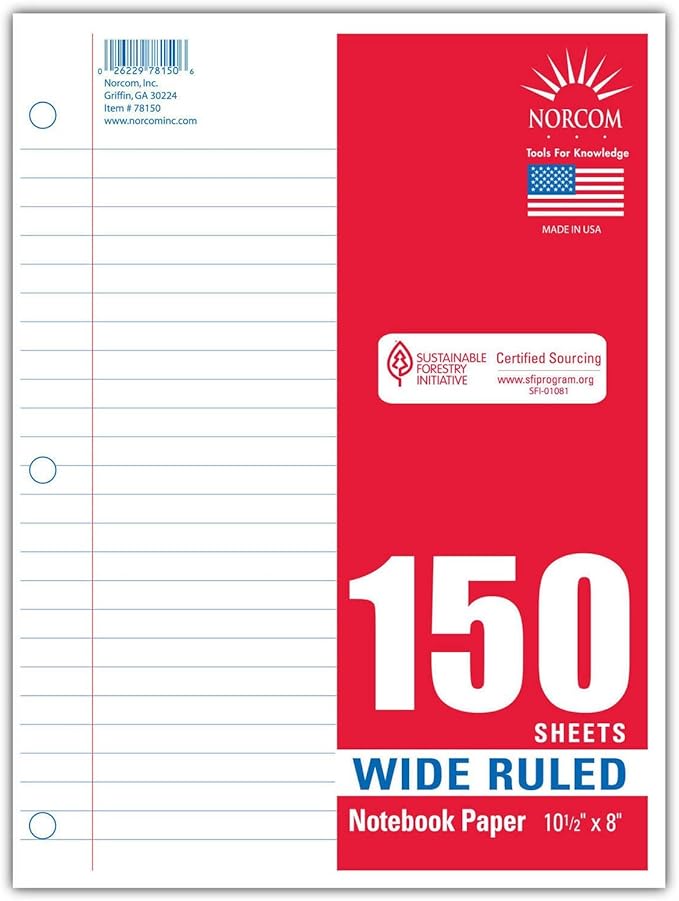 Norcom Filler Paper, 150 Count