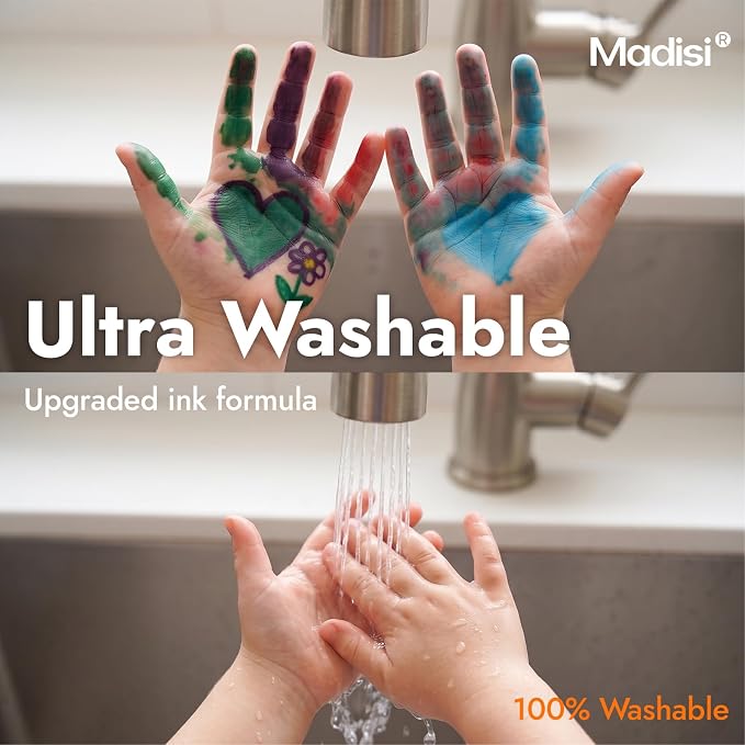 Madisi Ultra Washable Markers Bulk for Kids, 288 Pack, 12 Colors