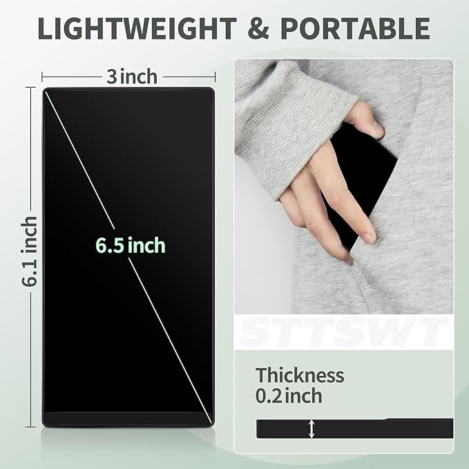 LCD Writing Tablet for Adults: Mini 6.5 Inch Full Screen Reusable Digital Notepad Lightweight Portable Use for Office Study Teaching