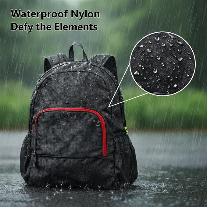 Haneulbit Foldable Backpack, Lightweight Backpack and Waterproof Backpacks for Travel and Hiking