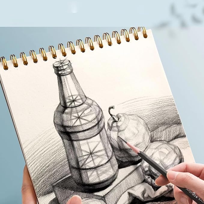 A4 Sketch Book, 8.27 x 11.4 inch Art Sketchbook for Drawing Pads, 60 Sheets Sketch Pads for Drawing, Acid Free Artist Drawing Book, Drawing Painting Writing Paper book for Adults Beginners Artists