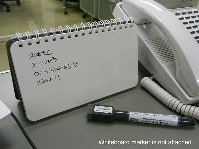 nu board Memo Size (4 x 7 inch) USA Edition NASHN4US08 Whiteboard Notebook - Dry Erase Notebook - Dry Erase Notepad - Dry Erase Board Mini Size - Reusable Notebook - Dry erase marker is not attached.