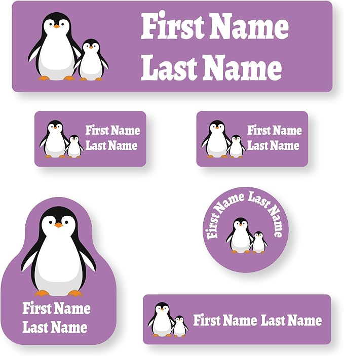 Personalized Daycare Name Labels for Kids (71 Labels) - Custom Durable Waterproof Name Stickers for Clothing Tags, Water Bottles, Lunch Boxes, and School Supplies - Dishwasher, Washer