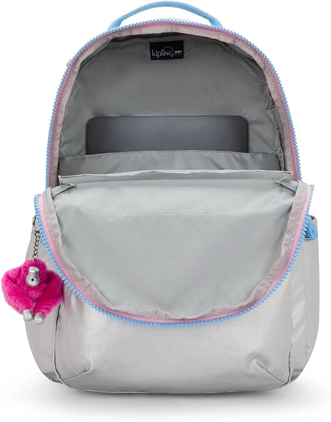 Kipling Women's Seoul 15" Laptop Backpack, Durable, Roomy with Padded Shoulder Straps, Built-In Protective Sleeve