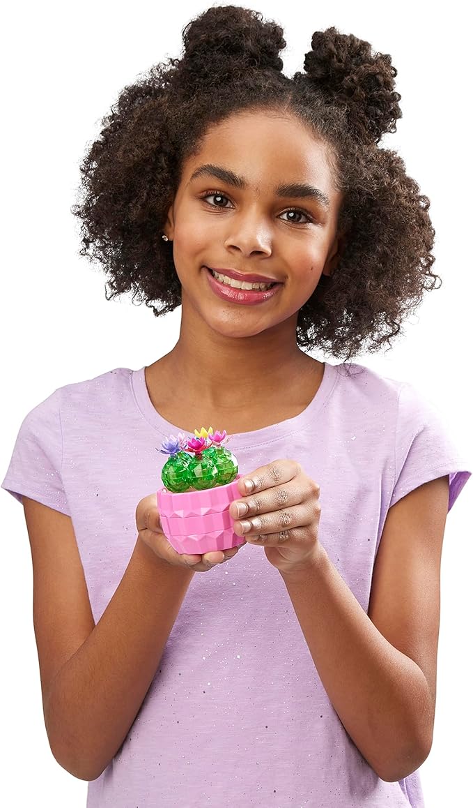 Cra-Z-Art Crystal Gem Creations Jewel Succulents Kit by RoseArt, 175+ Pieces, Great for Adults, Tweens and Children Ages 8+
