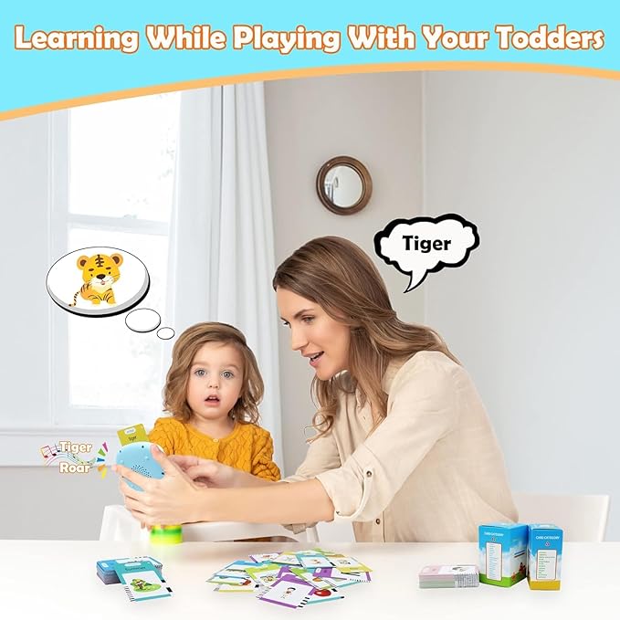 MAYAPHILOS 510 Sight Words Hindi and English Talking Flash Cards, Learn Hindi for Kids, Hindi Language Learning, Montessori Educational Toys for Toddlers 3 4 5 6 Years Old