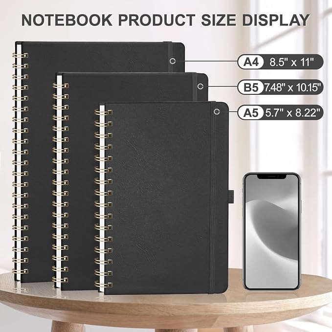 AHGXG Graph Paper Notebook, 140 Pages, B5 (7.6" x 10")