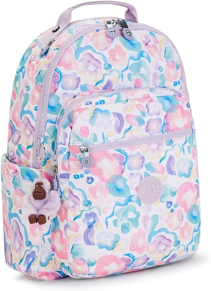 Kipling Women's Seoul 15" Laptop Backpack, Durable, Roomy with Padded Shoulder Straps, Built-In Protective Sleeve