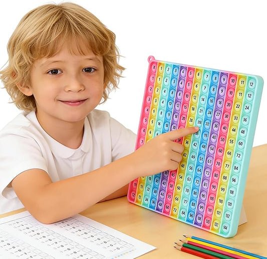 12 Multiplication Table Learning Workbook P00P Fidget Multiplication Game 12x12 Table Math Games Digital Table Toy, Fidget Learning Game Toy Relieves Stress, Creates Various Math Operations