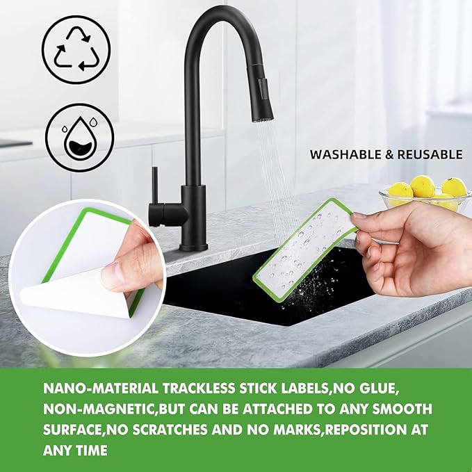 84pcs Dry Erase Labels Reusable Sticky Notes for Organizing Storage Jars All Purpose Use Label Stickers Removable Tags for Kitchen Office School Great Gifts Choice (1x2 Inches)