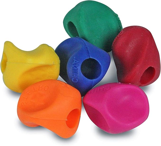 The Pencil Grip Mini Pencil Grips, Ergonomic Writing Aid for Righties and Lefties, Colorful Pencil Grippers, Assorted Bright Colors, 100 Pack - TPG-175100