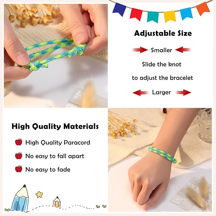 PINKDODO First Day of School Bracelet Back to School Gifts Mommy and Me Bracelets Mother Son Bracelet