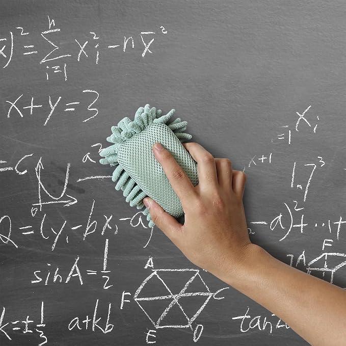 Mr. Pen- Magnetic Microfiber Shag Whiteboard Erasers, 4" x 6", 12 Pack