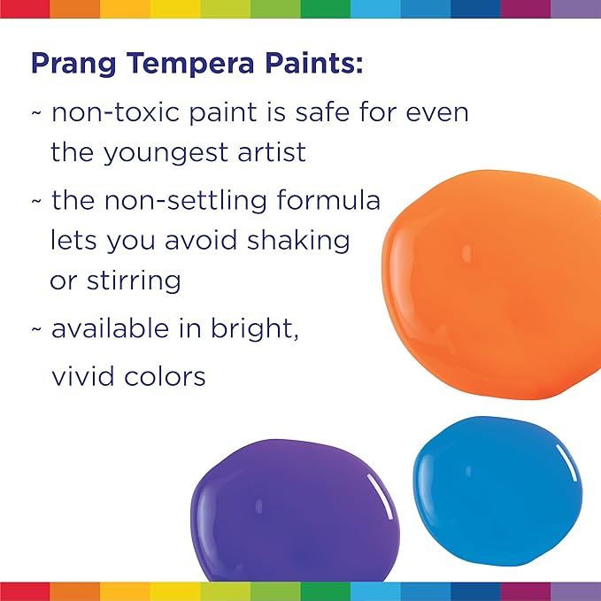 Prang Ready-to-Use Tempera Paint, Black, 16 Oz., 1 Count
