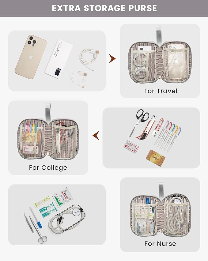 LOVEVOOK Laptop Backpack for Women, 15.6 Inch Work Laptop Bag with USB Port, Fashion Teacher Nurse Backpack Purse, Waterproof Travel Computer Backpack with Organizer Bag, 2PCS, Beige-Light Grey