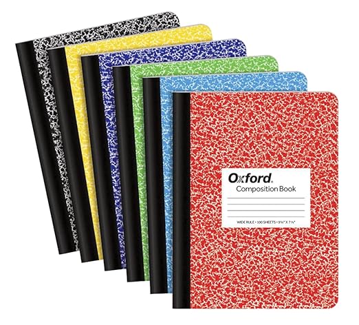 TOPS 63794 Composition Book w/Hard Cover, Legal/Wide, 9 3/4 x 7 1/2, White, 100 Sheets