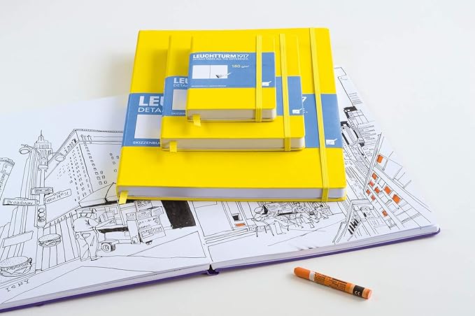 Leuchtturm1917 - Master A4 Hardcover Sketchbook (Black) - 112 Pages of 150g/m² Paper