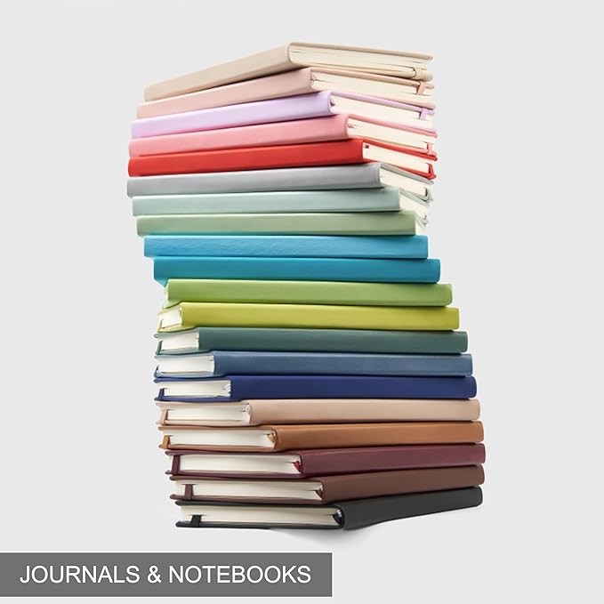 &And Per Se Lined Journal Notebook, 160 Pages, A5 5.7 x 8 inches College Ruled Thick Paper Notebook Journals for Writing, Hardcover Notebooks for Women Men Office School (1 Pack, Chocolate)