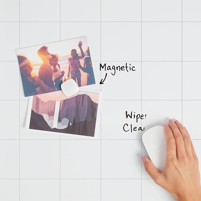 U Brands Magnetic Dry Erase Monthly Calendar Whiteboard 16" x 20", Gold Aluminum Frame, Wall Mounted Planner for Office, Home, and Classroom, Includes Marker and Magnet