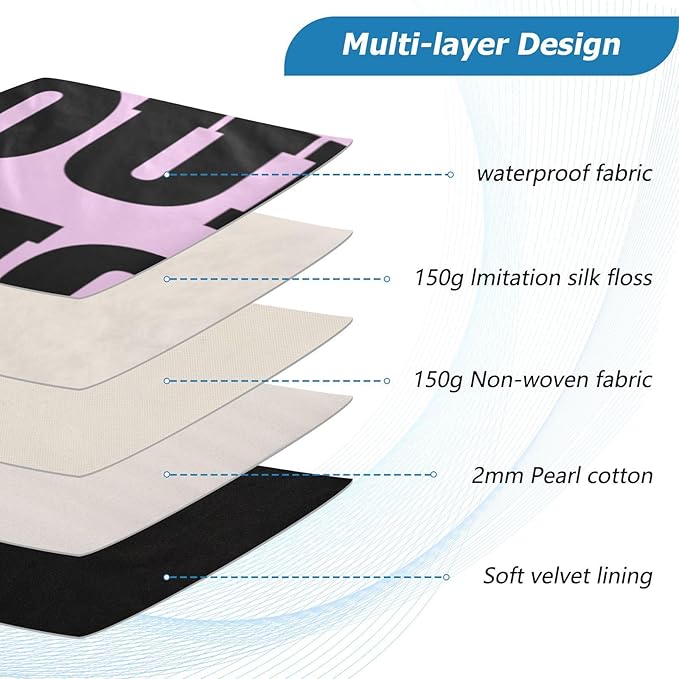 Custom Design Laptop Sleeve Case Quilted Padded Computer Bag for Men Women, Slim Lightweight Design Fits 13-14 Inch or 15-16 Inch Devices, Ideal for Work and Business Travel